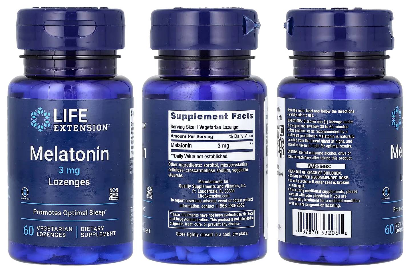 Life Extension, Melatonin packaging