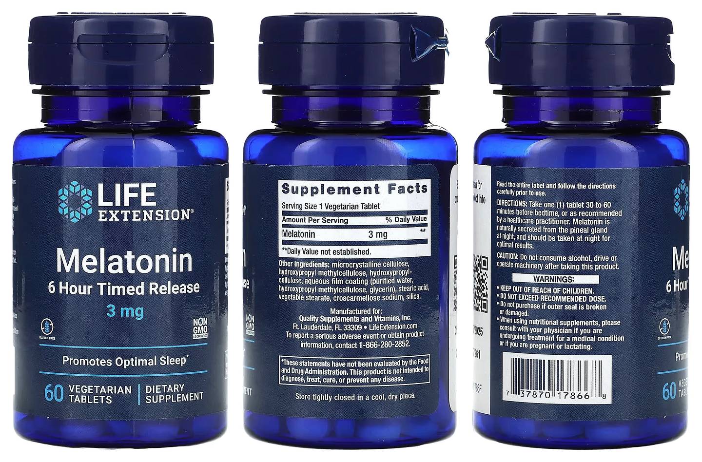 Life Extension, Melatonin packaging