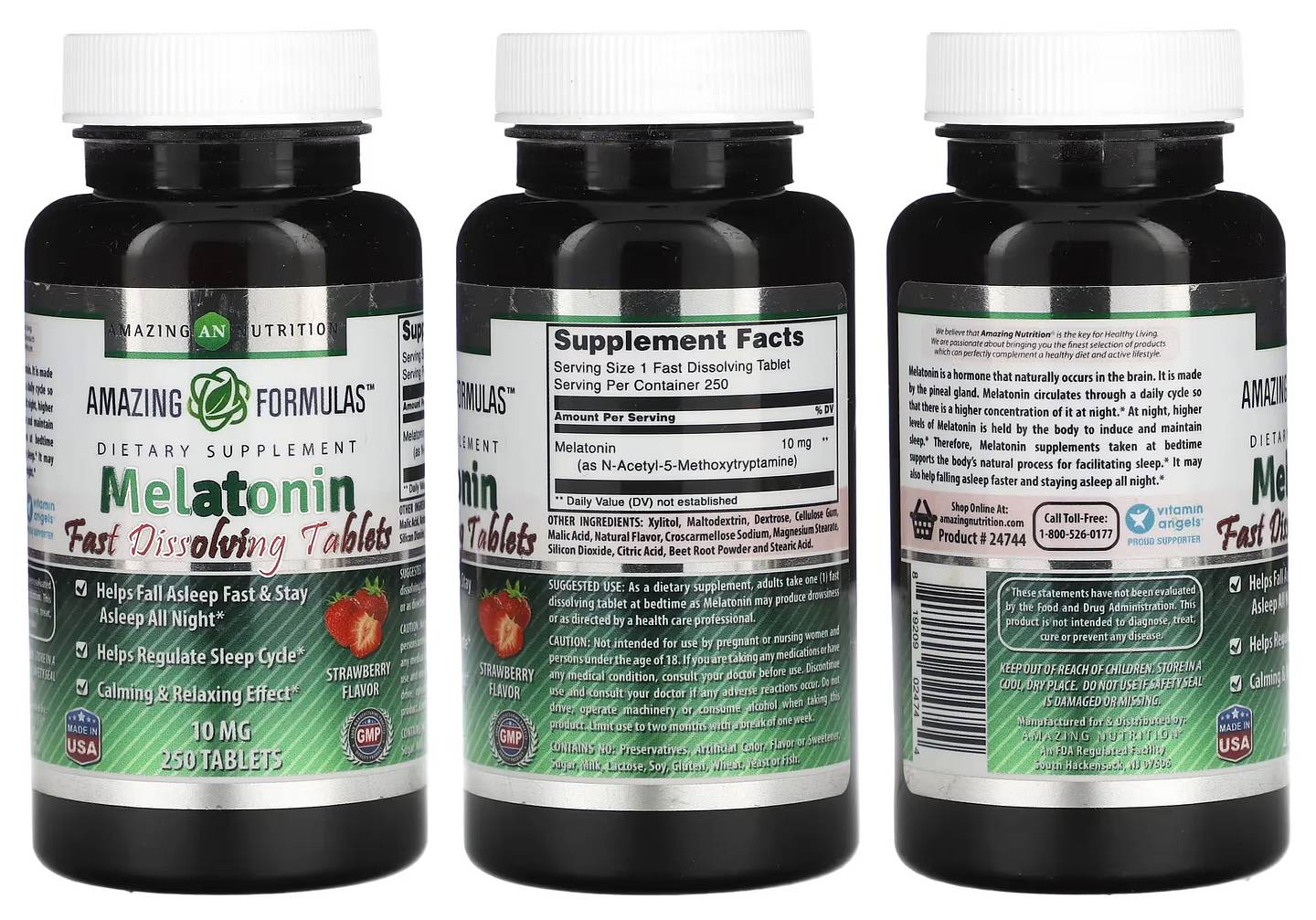 Amazing Nutrition, Melatonin packaging