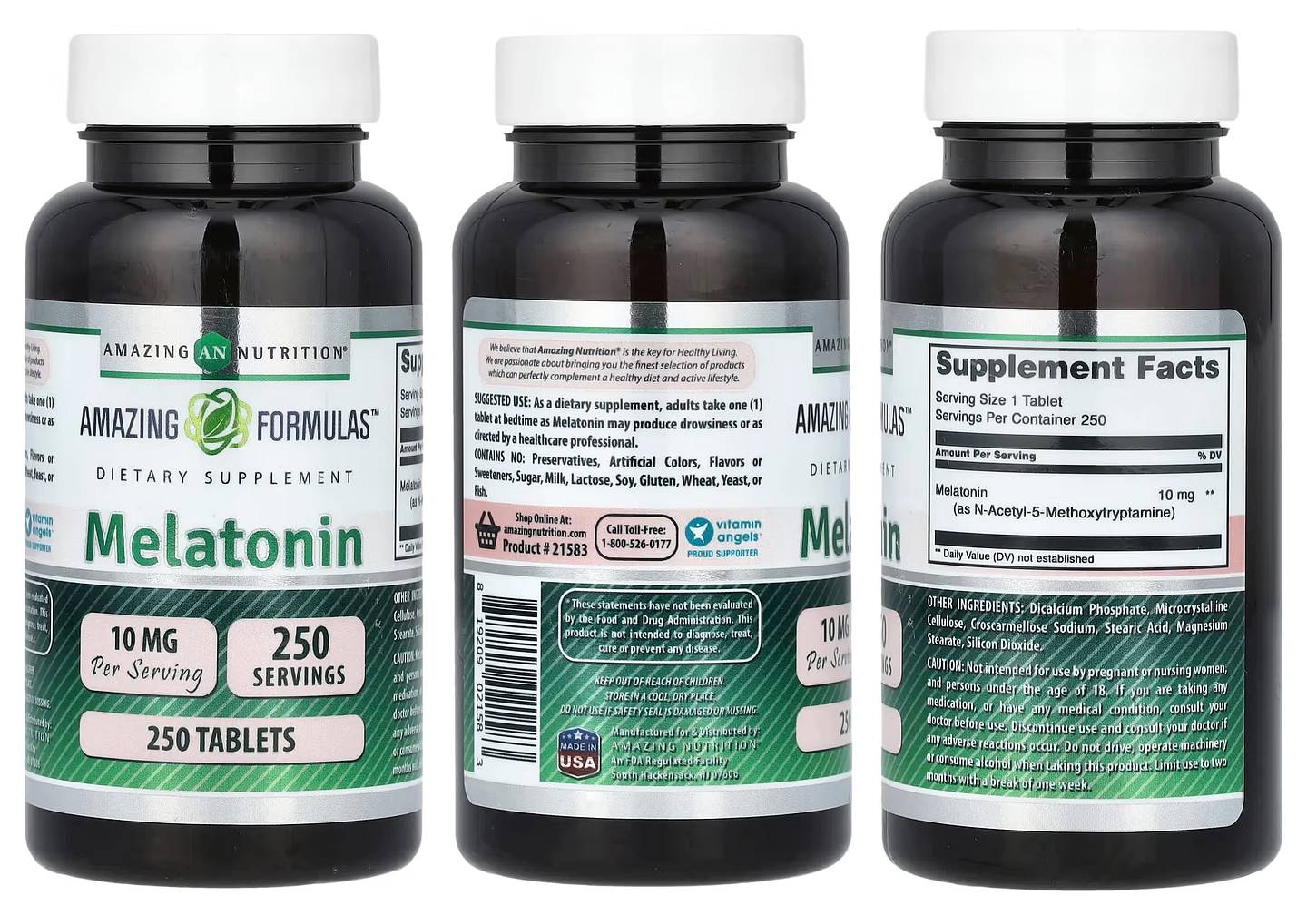 Amazing Nutrition, Melatonin packaging