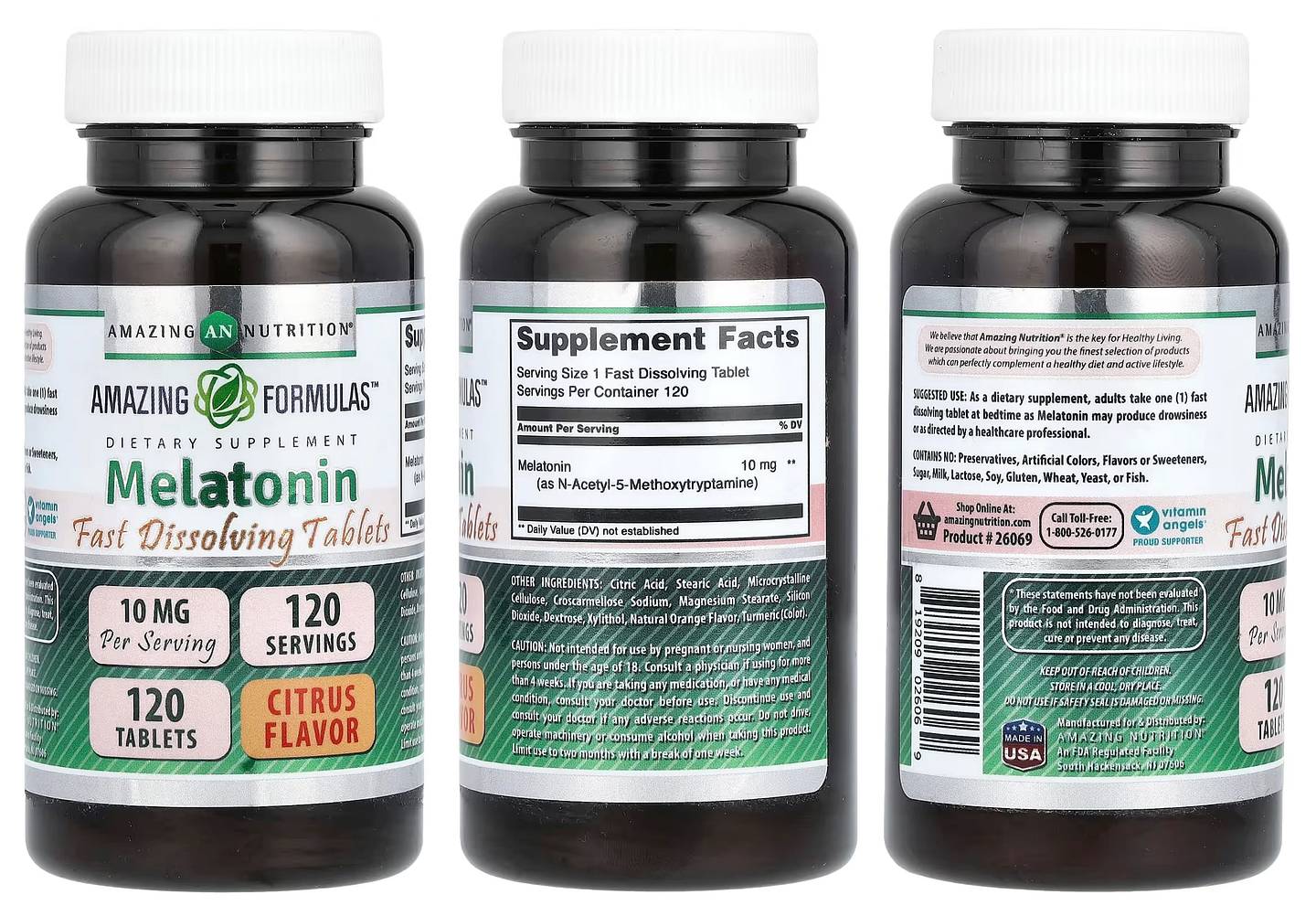 Amazing Nutrition, Melatonin packaging