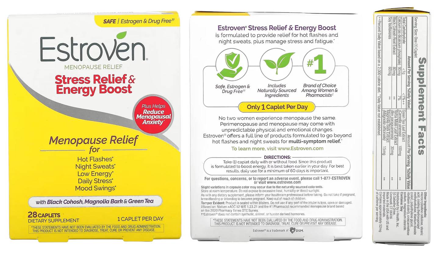 Estroven, Menopause Relief packaging