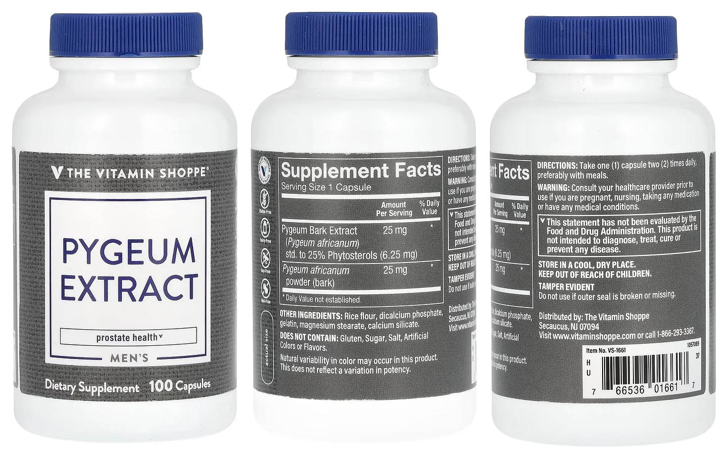 The Vitamin Shoppe, Men's Pygeum Extract packaging