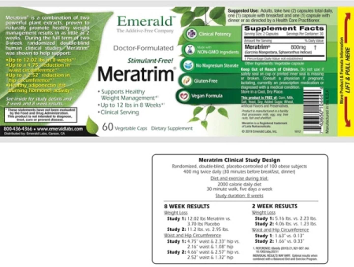 Emerald Laboratories, Meratrim label