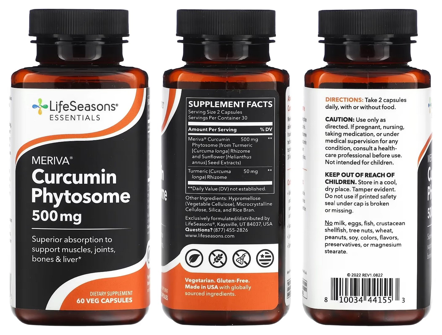 LifeSeasons, Meriva Curcumin Phytosome packaging