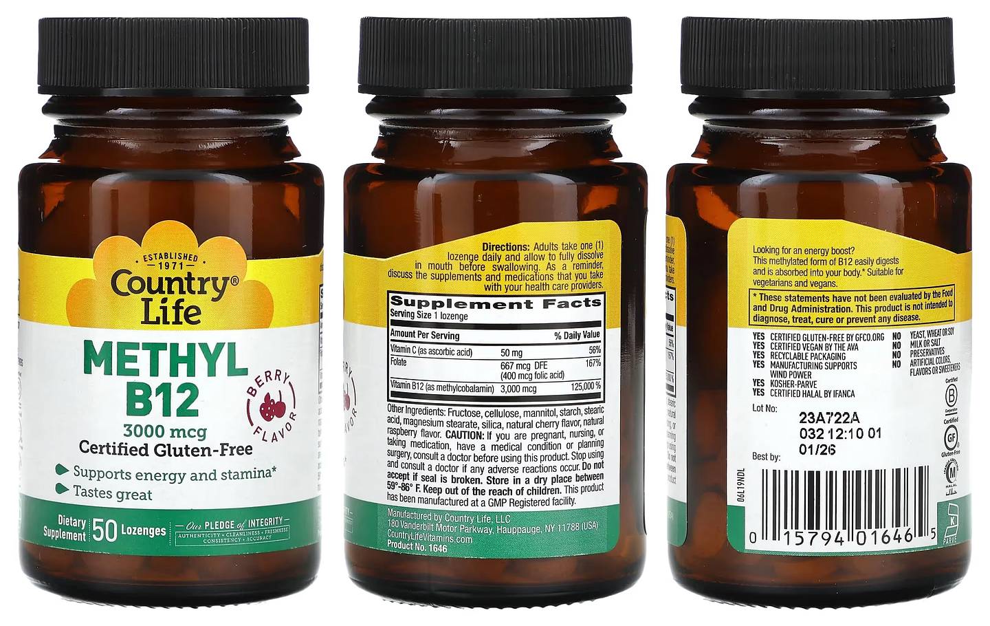 Country Life, Methyl B12 packaging