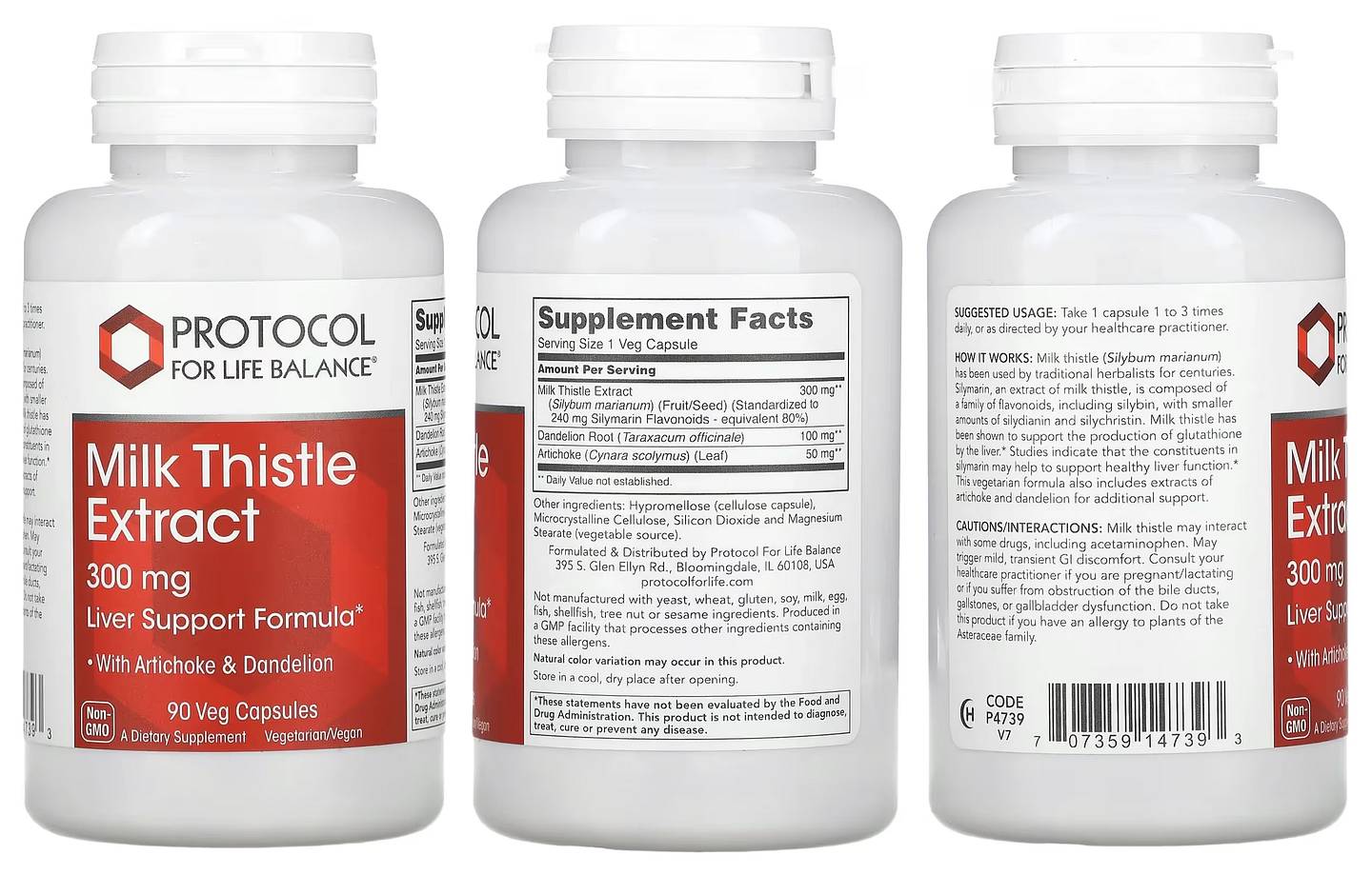 Protocol for Life Balance, Milk Thistle Extract packaging