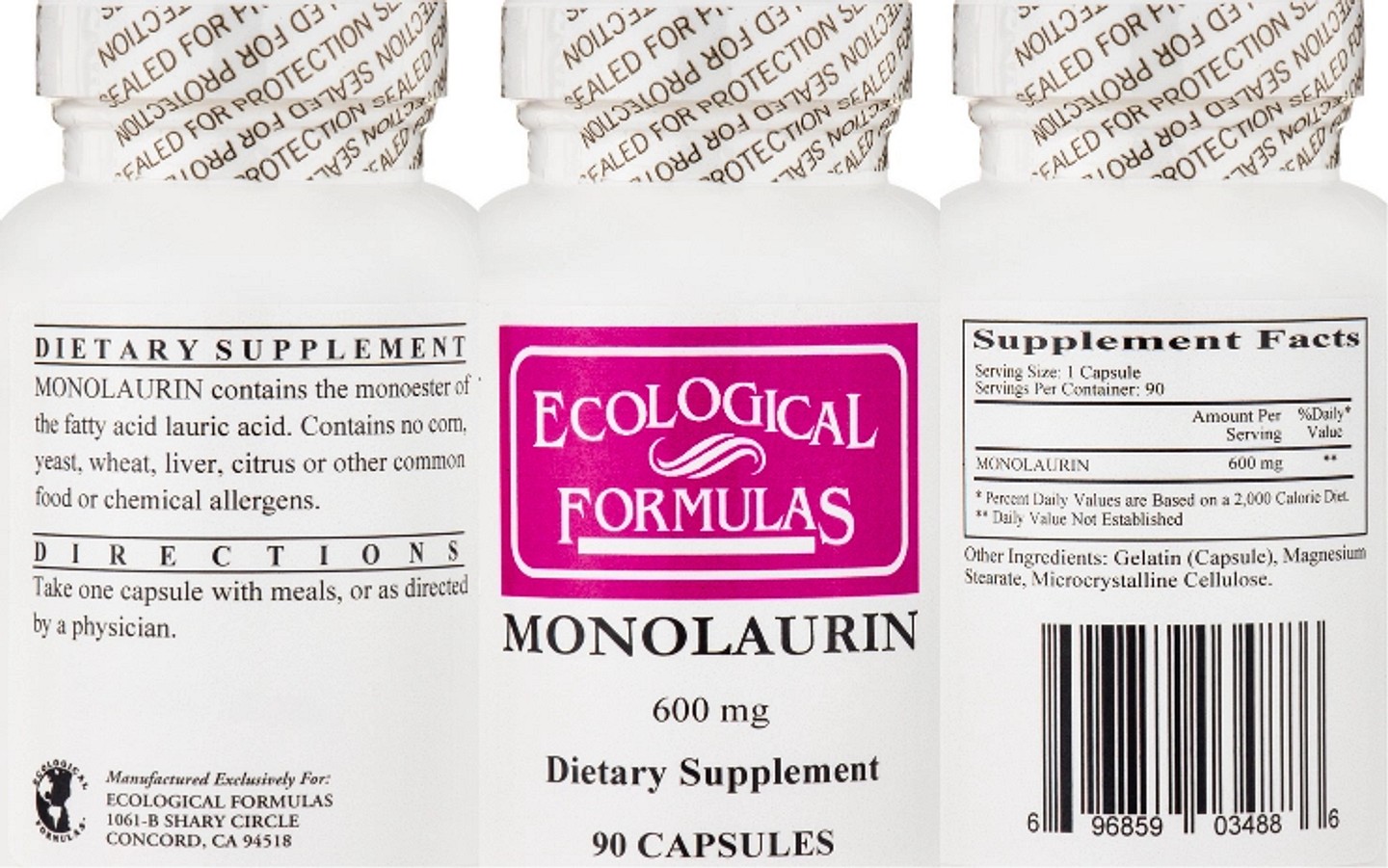 Ecological Formulas, Monolaurin label