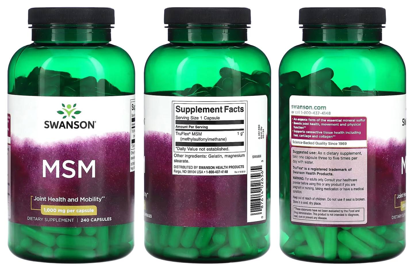 Swanson, MSM packaging