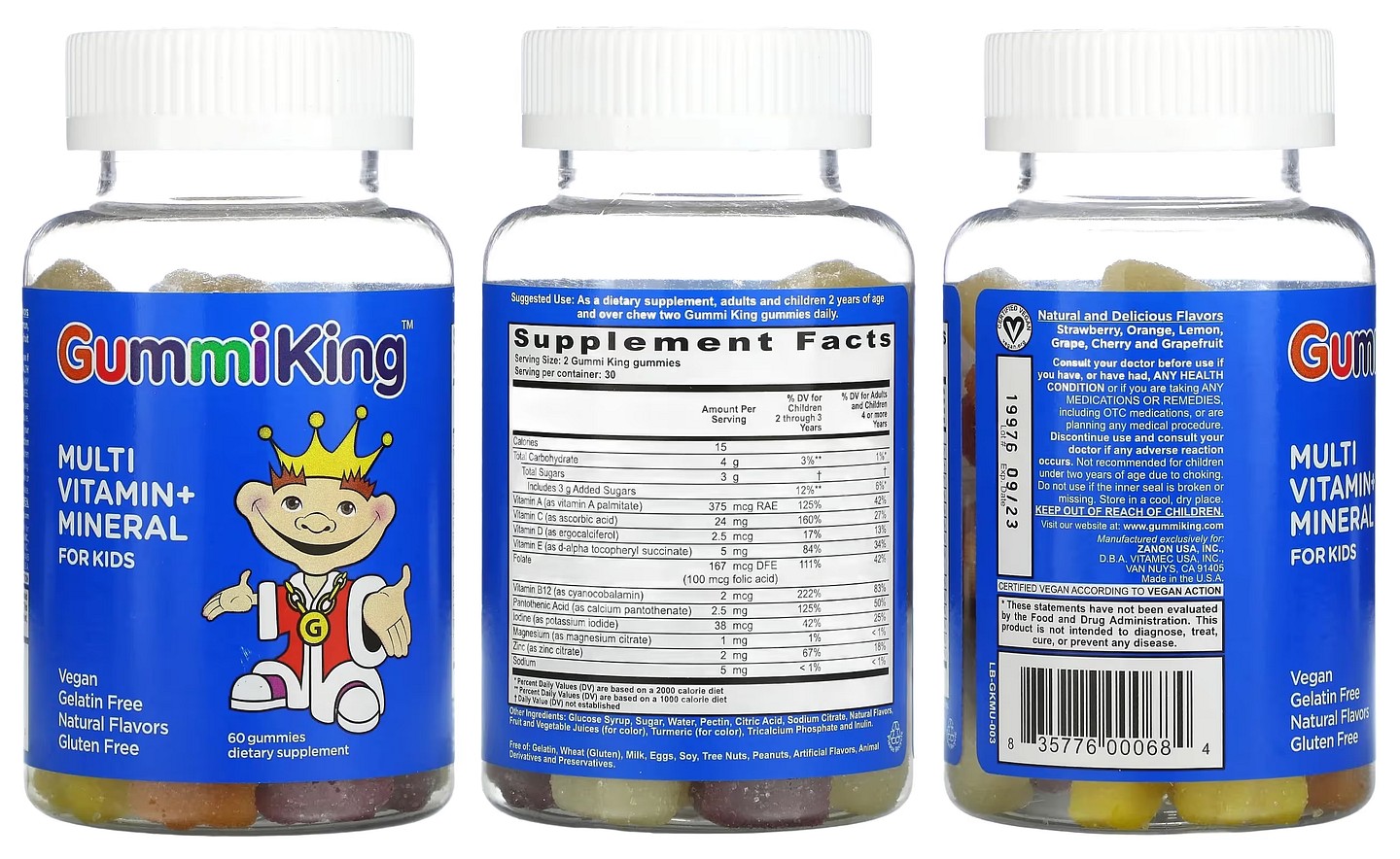 GummiKing, Multi-Vitamin + Mineral for Kids packaging