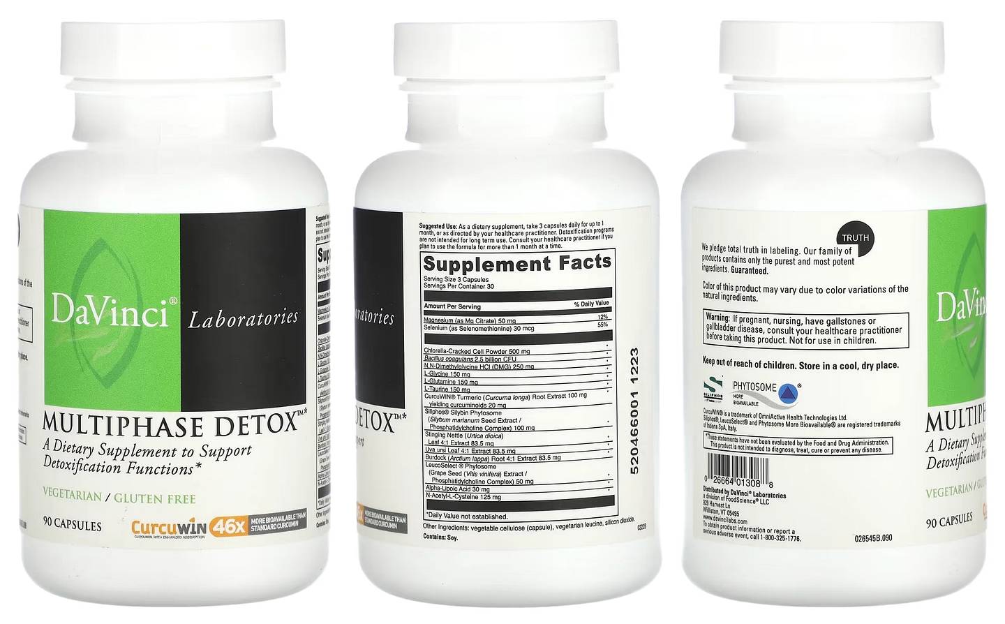 DaVinci Laboratories of Vermont, Multiphase Detox packaging