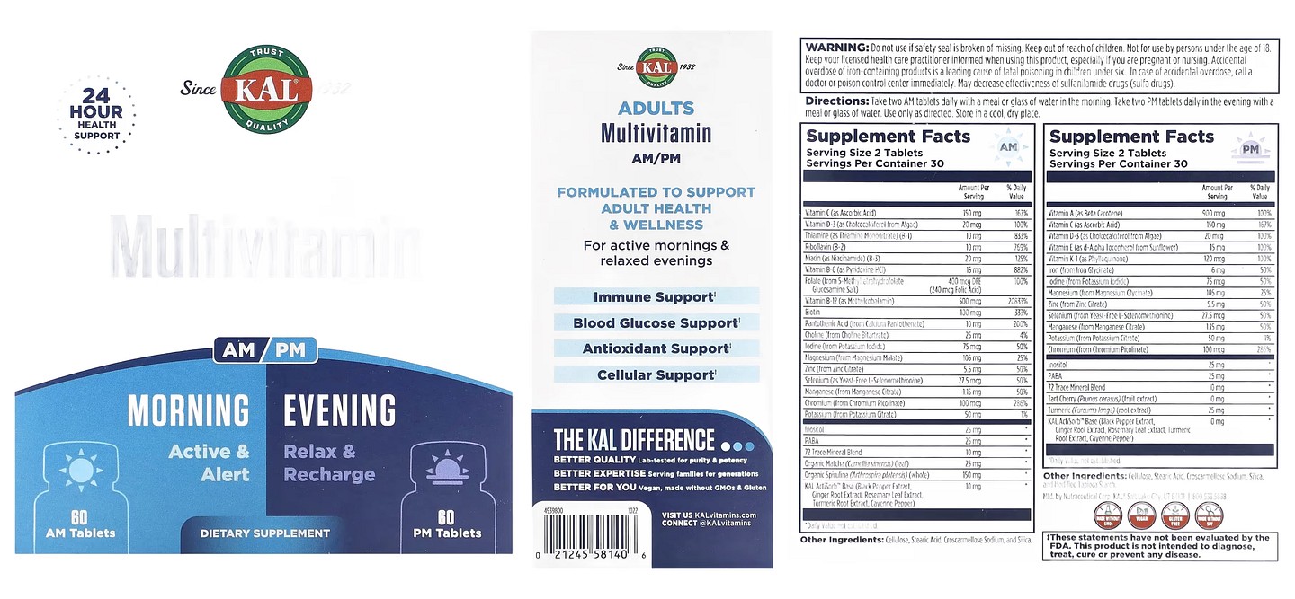 KAL, Multivitamin packaging