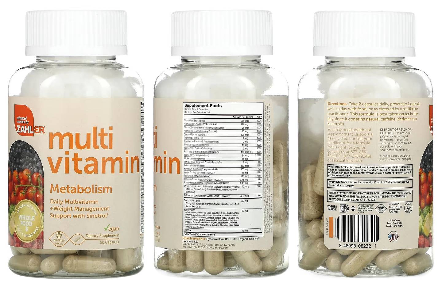 Zahler, Multivitamin Metabolism packaging