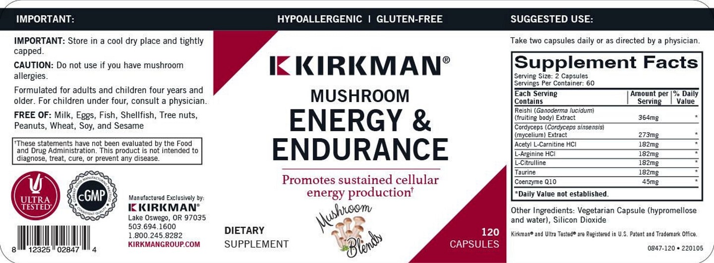 Kirkman Labs, Mushroom label