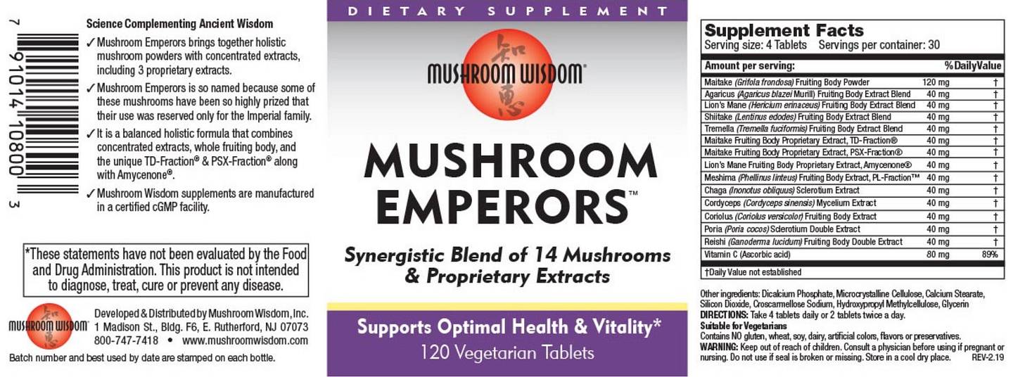 Mushroom Wisdom, Mushroom Emperors label