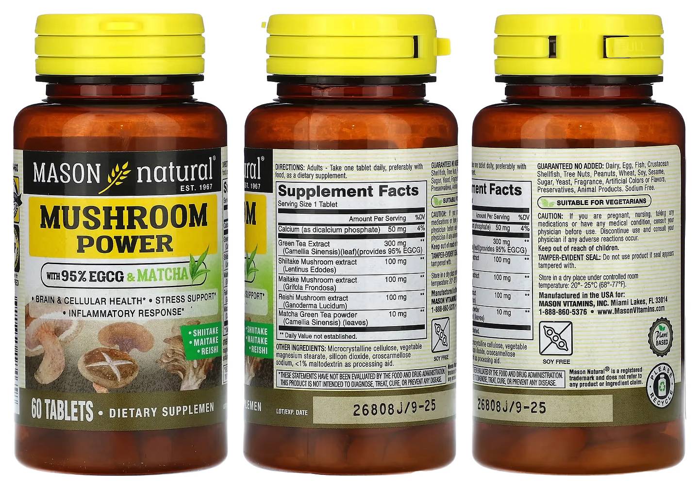 Mason Natural, Mushroom Power packaging