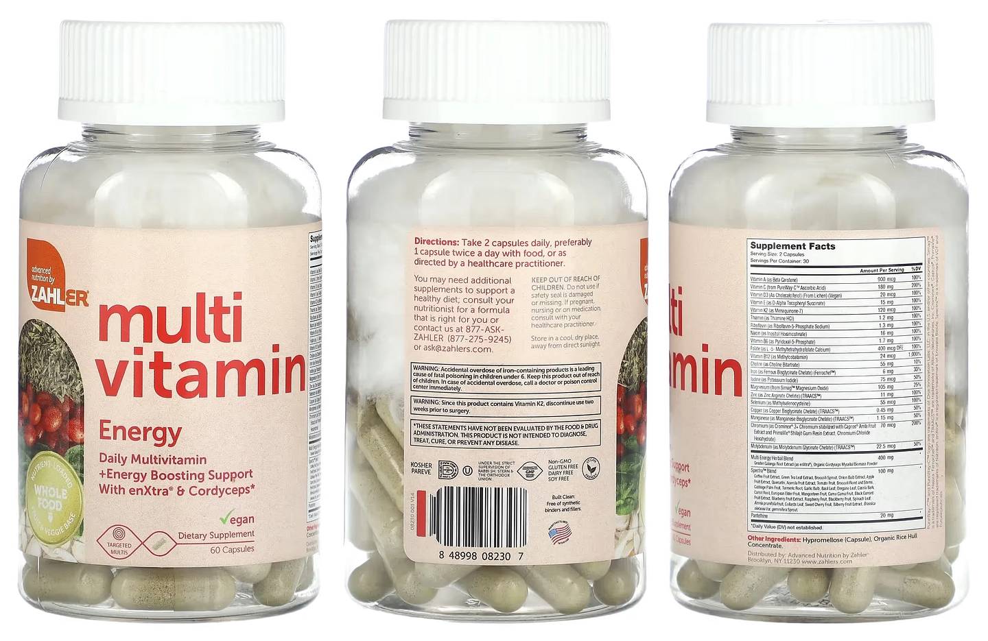 Zahler, Mutivitamin Energy packaging