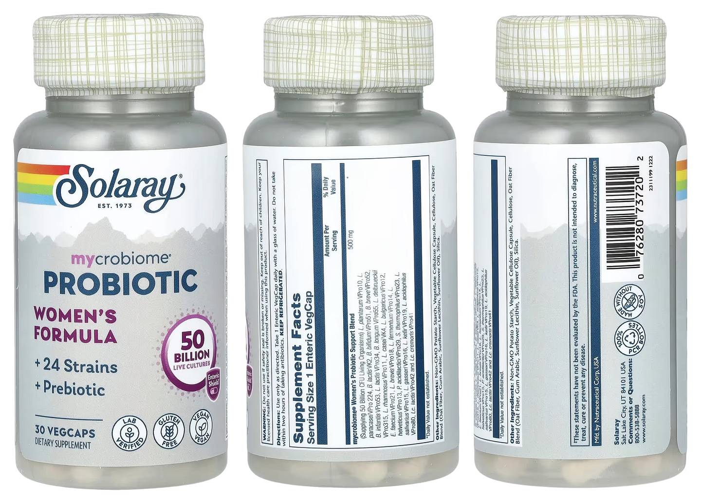 Solaray, Mycrobiome packaging