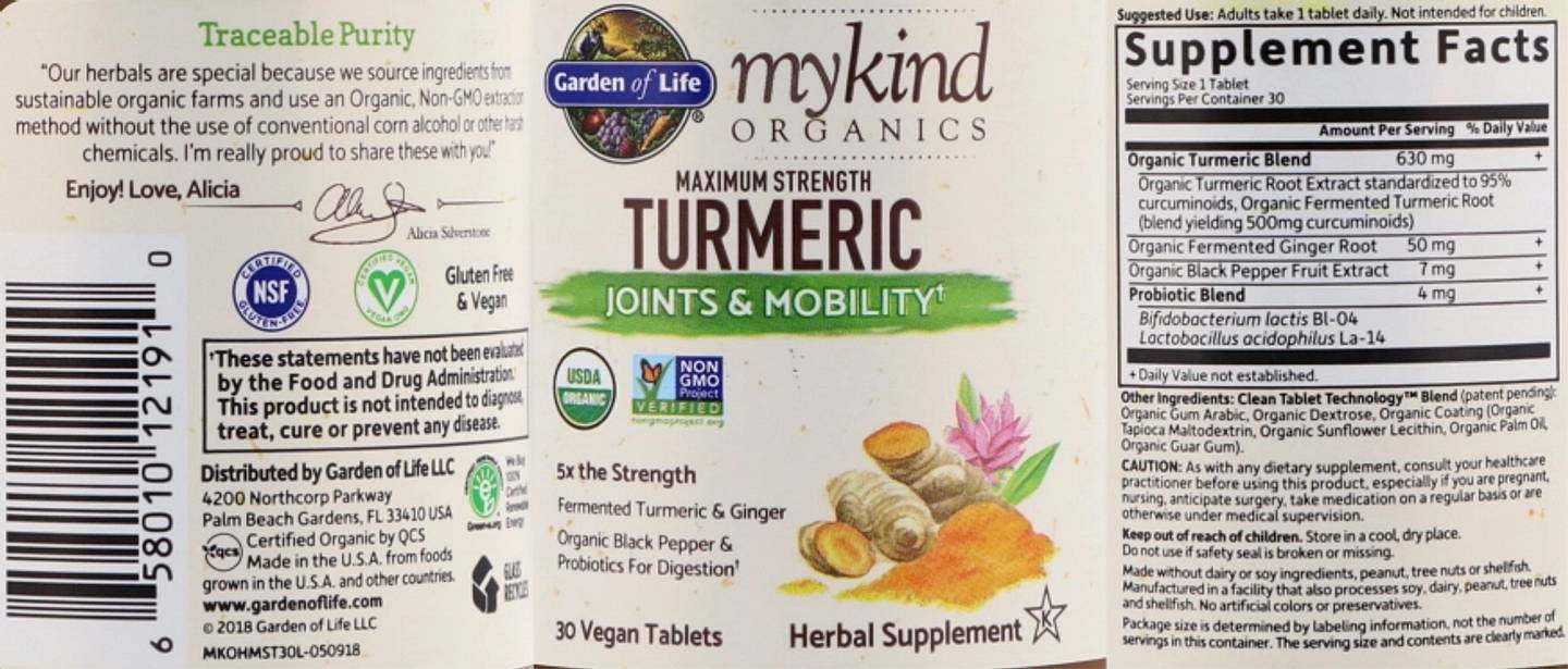 Garden of Life, MyKind Organics label