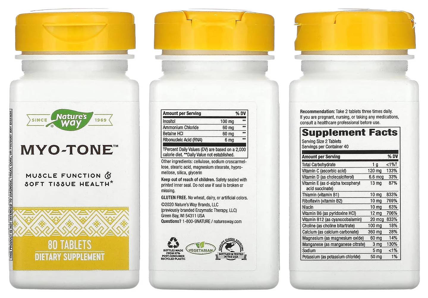 Nature's Way, Myo-Tone packaging