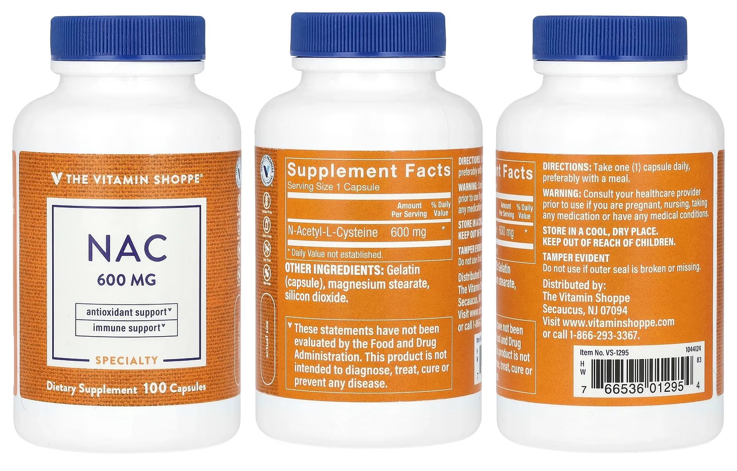 The Vitamin Shoppe, NAC packaging