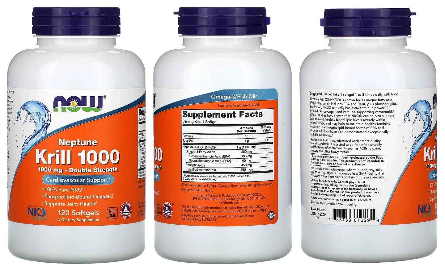 NOW Foods, Neptune Krill 1000 packaging