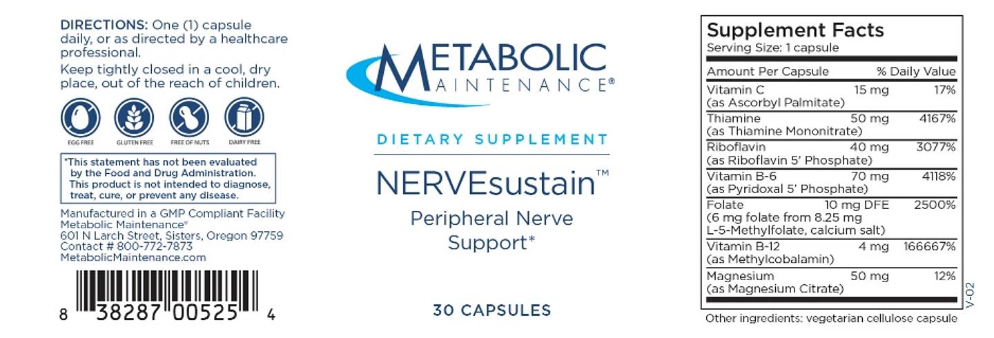 Metabolic Maintenance, NERVEsustain label