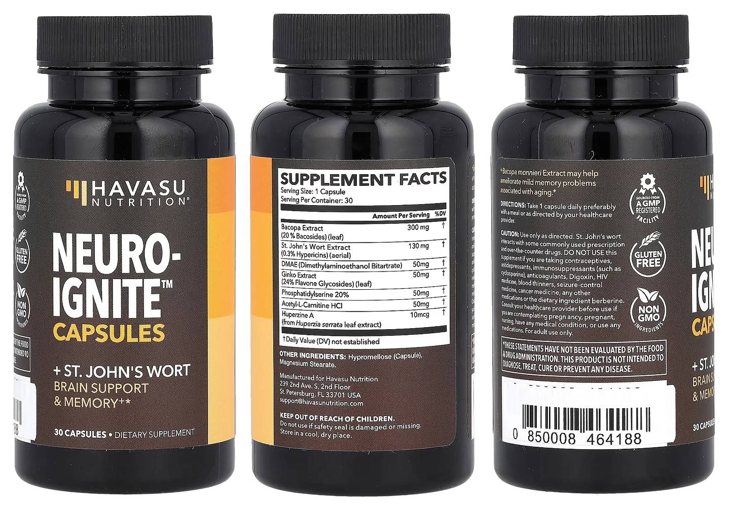 Havasu Nutrition, NeuroIGNITE packaging