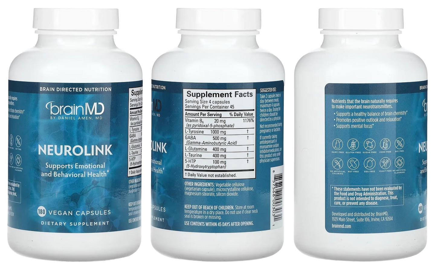 BrainMD, Neurolink packaging