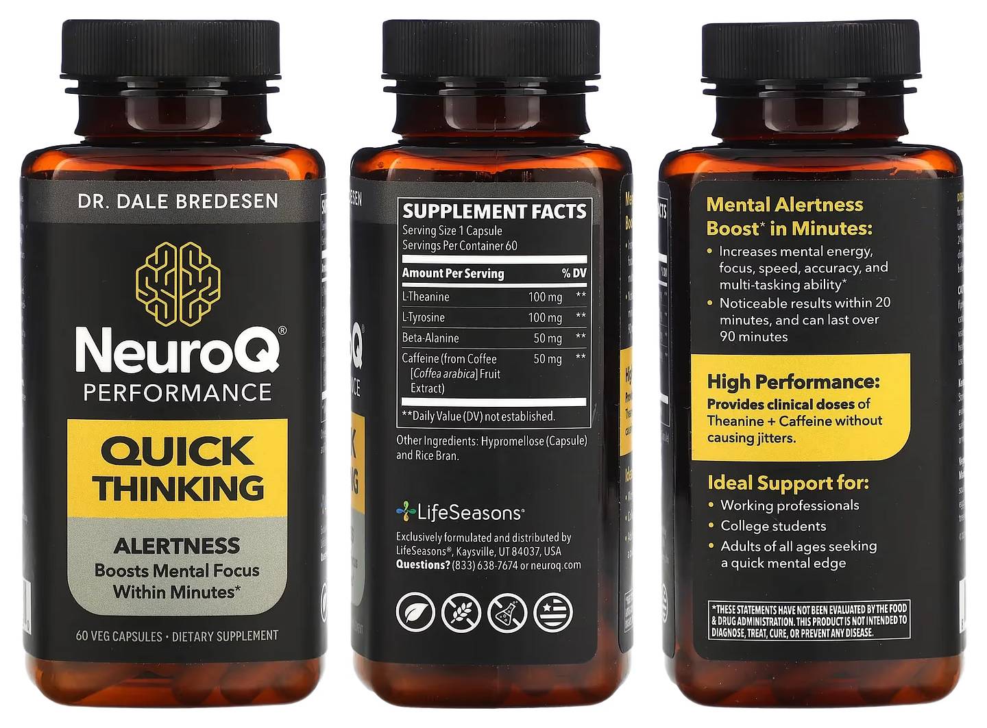 LifeSeasons, NeuroQ Performance packaging