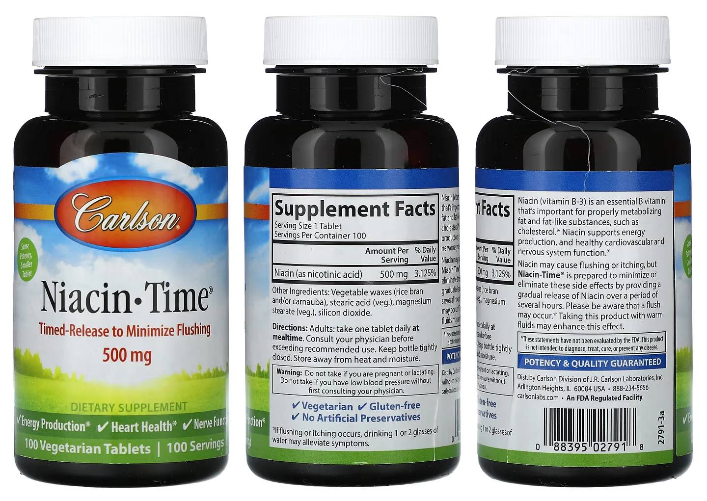 Carlson, Niacin-Time packaging