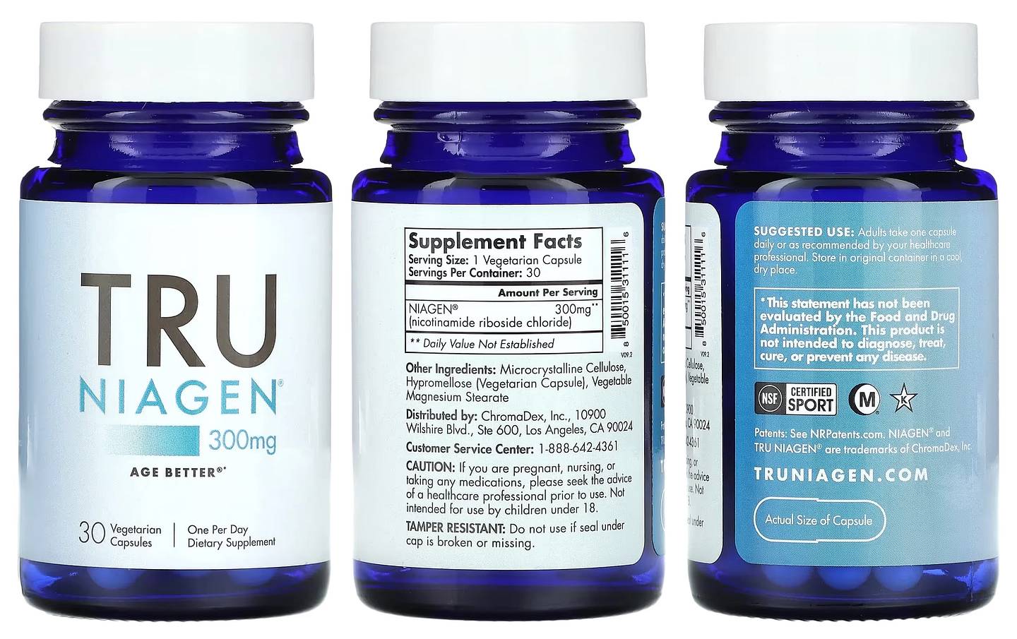 Tru Niagen, Nicotinamide Riboside packaging