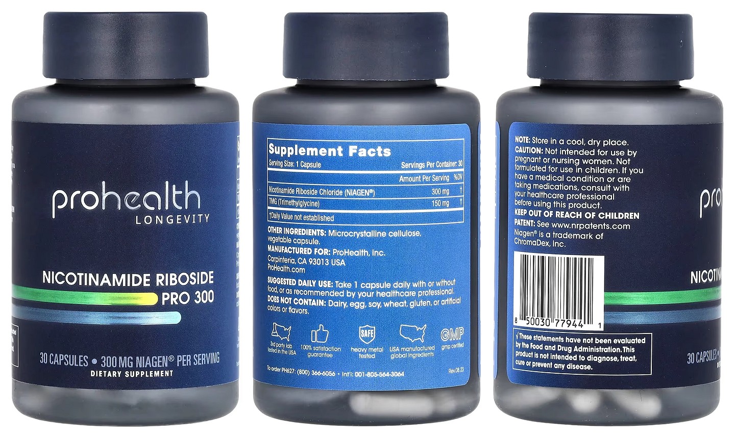 ProHealth Longevity, Nicotinamide Riboside Pro 300 packaging