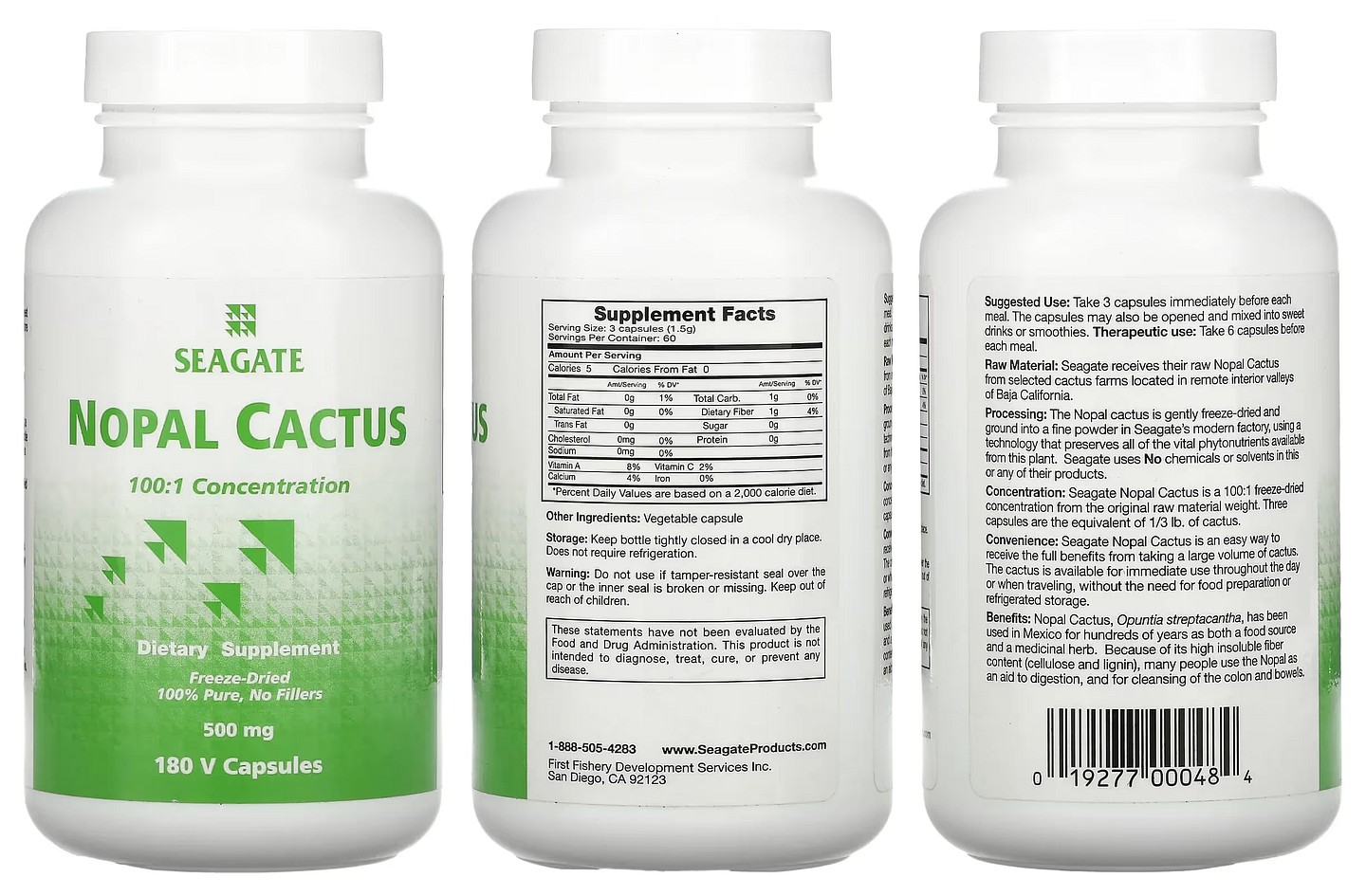 Seagate, Nopal Cactus packaging
