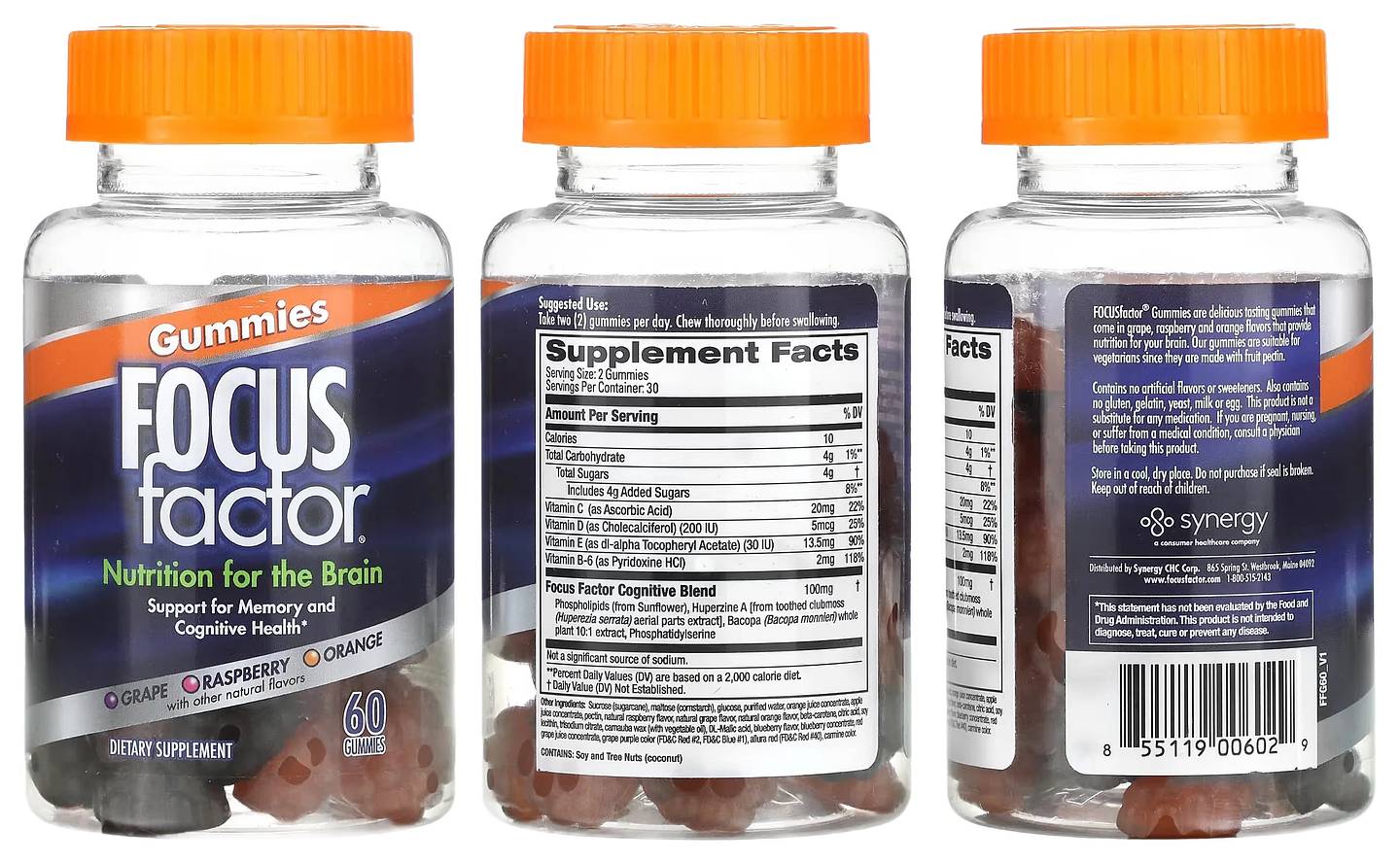 Focus Factor, Nutrition For The Brain packaging