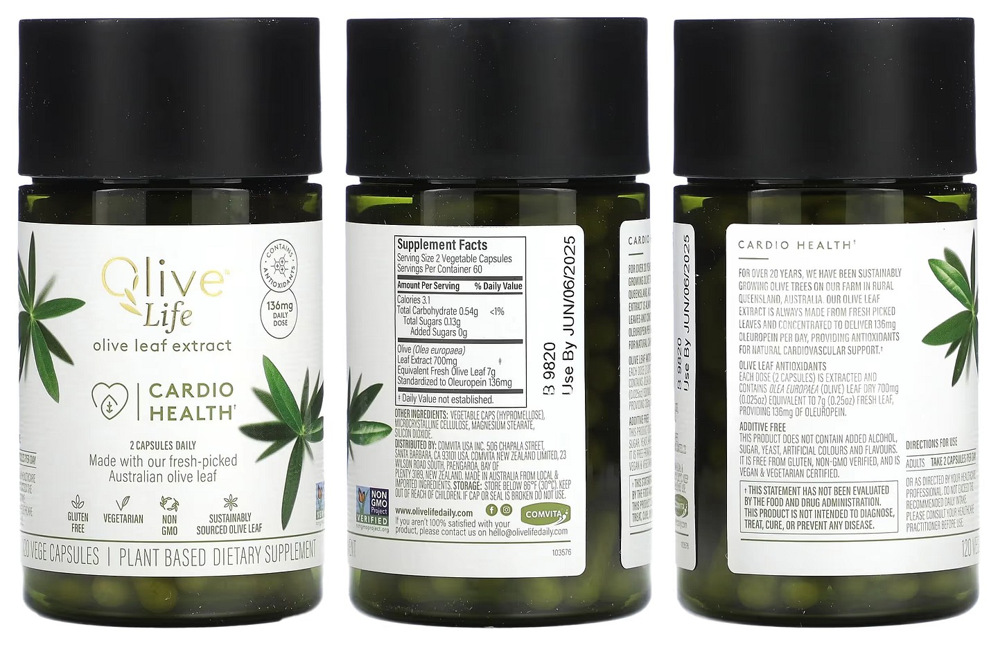 Comvita, Olive Life packaging