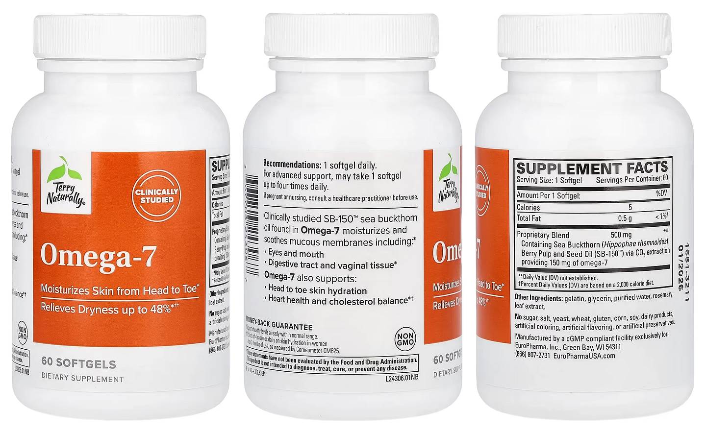 Terry Naturally, Omega-7 packaging