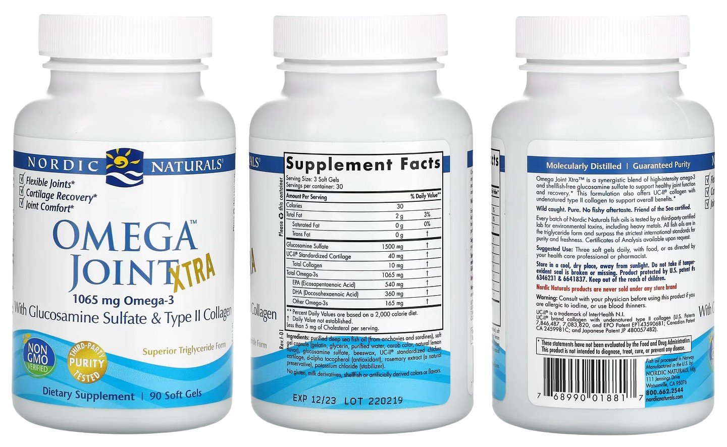 Nordic Naturals, Omega Joint Xtra packaging