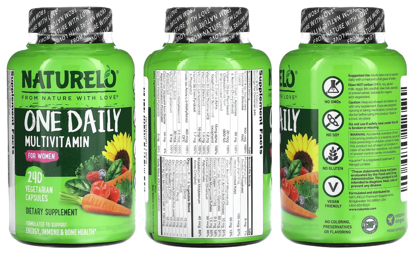 NATURELO, One Daily Multivitamin packaging