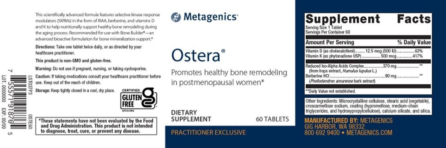 Metagenics, Ostera label