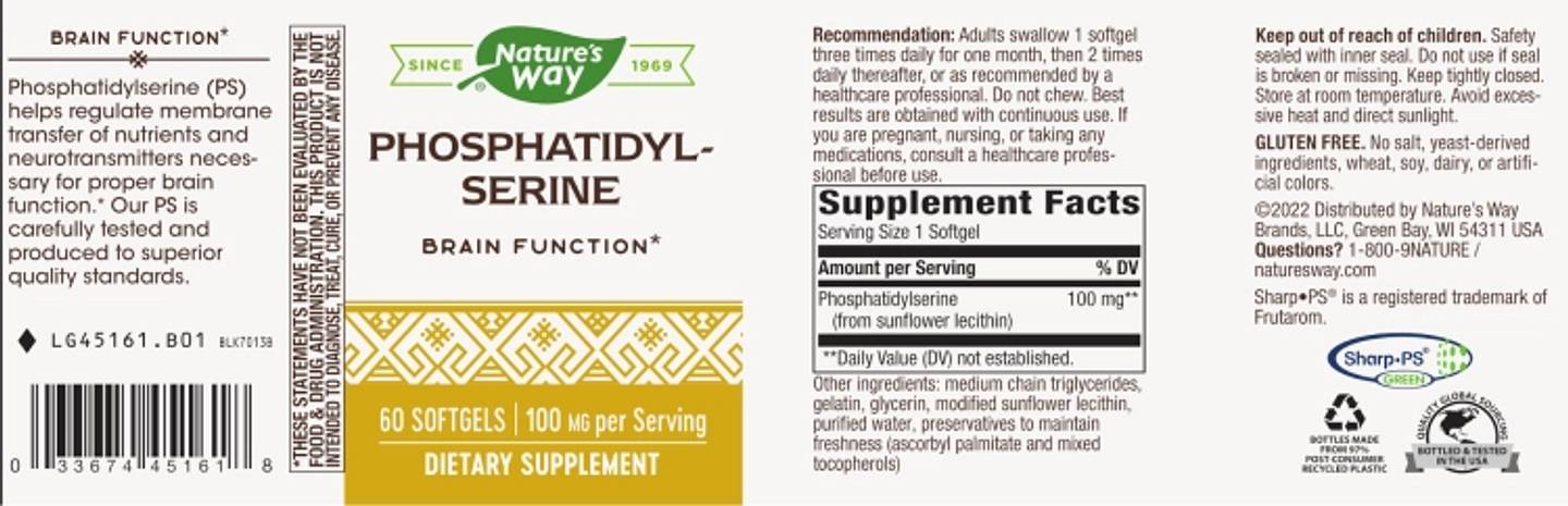 Nature's Way, Phosphatidylserine label