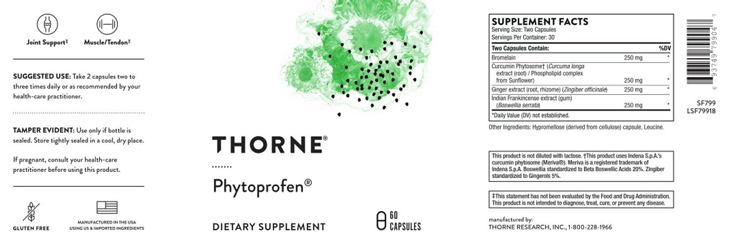 Thorne, Phytoprofen label