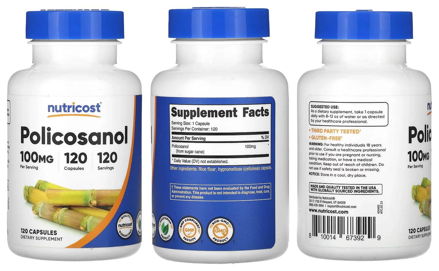 Nutricost, Policosanol packaging