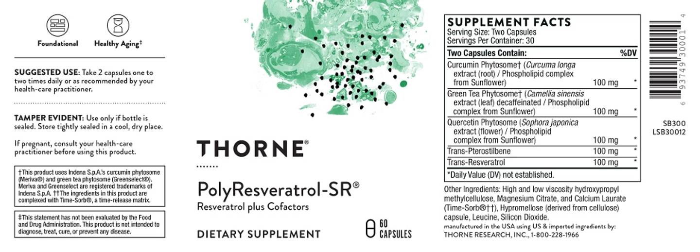 Thorne, PolyResveratrol-SR label