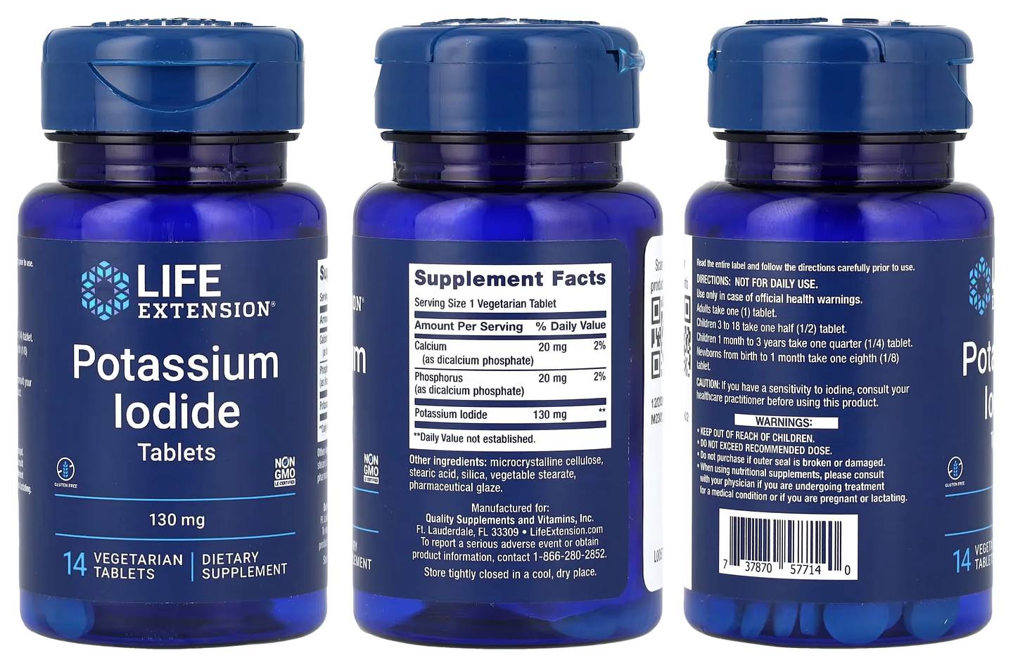 Life Extension, Potassium Iodide packaging