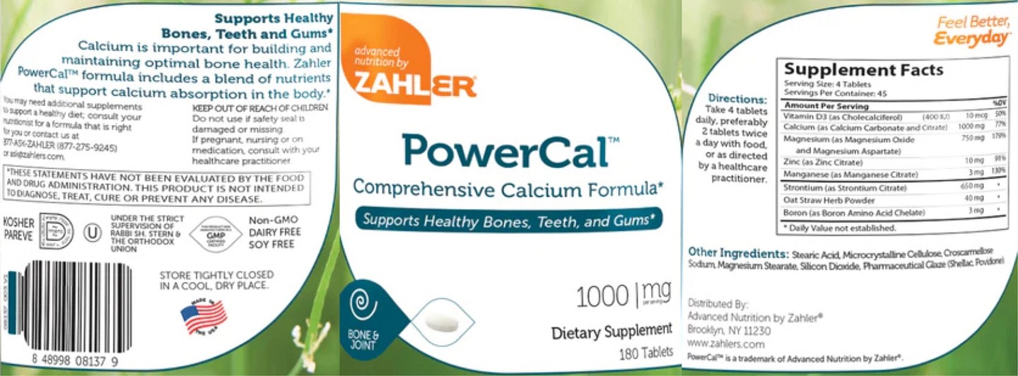 Zahler, PowerCal label