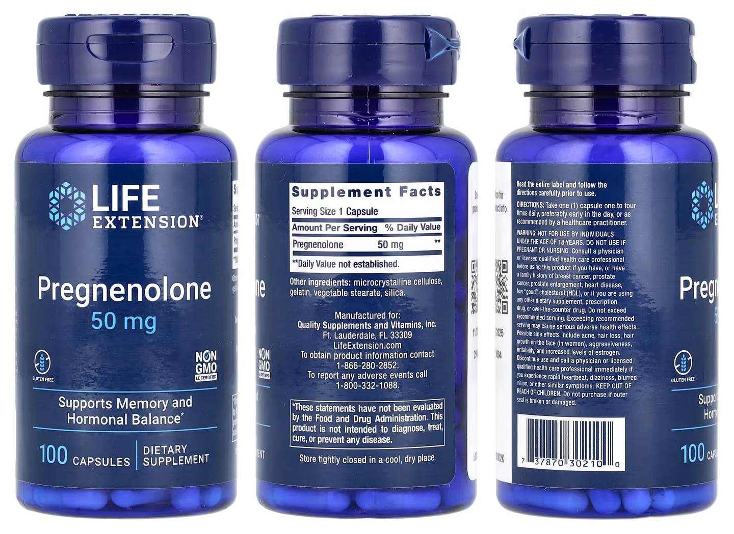 Life Extension, Pregnenolone packaging