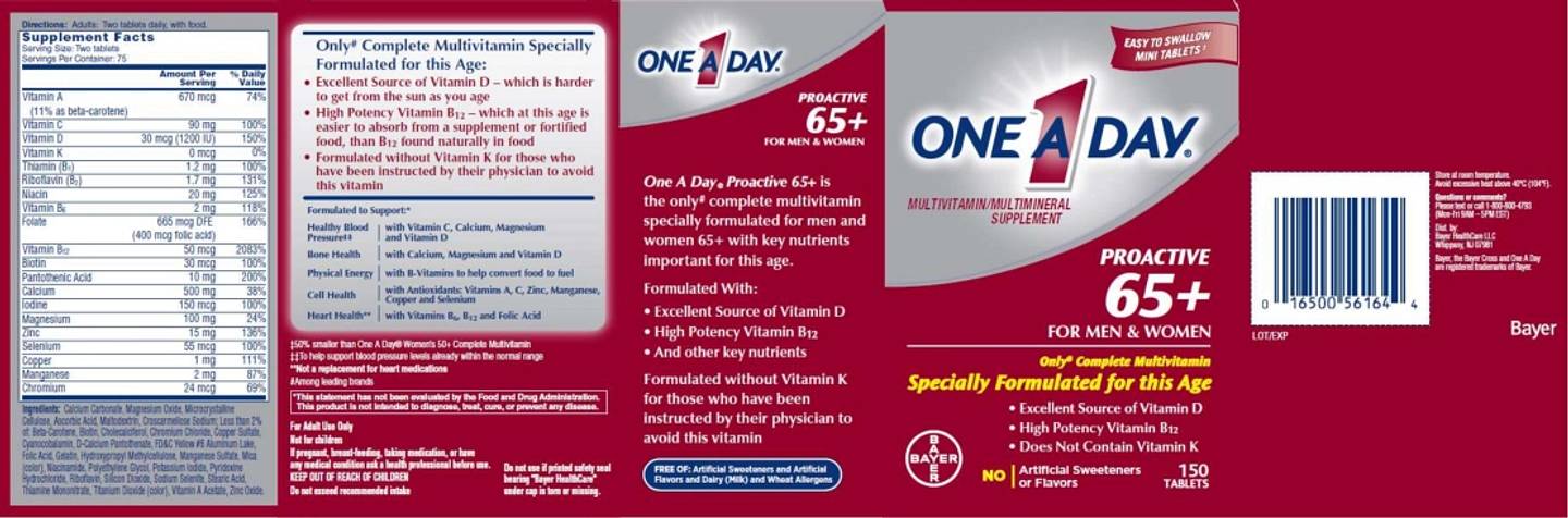 One-A-Day, Proactive 65+ label