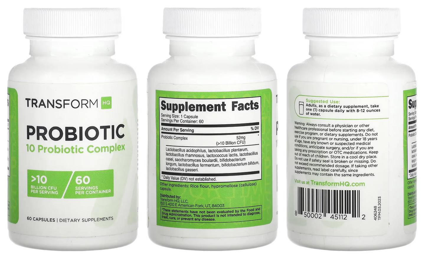TransformHQ, Probiotic packaging