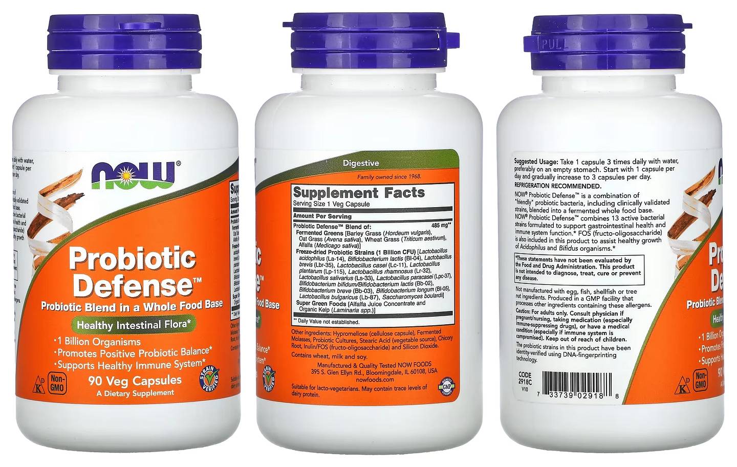 NOW Foods, Probiotic Defense packaging